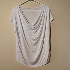 White Cowel-Neck Blouse - Natural Life